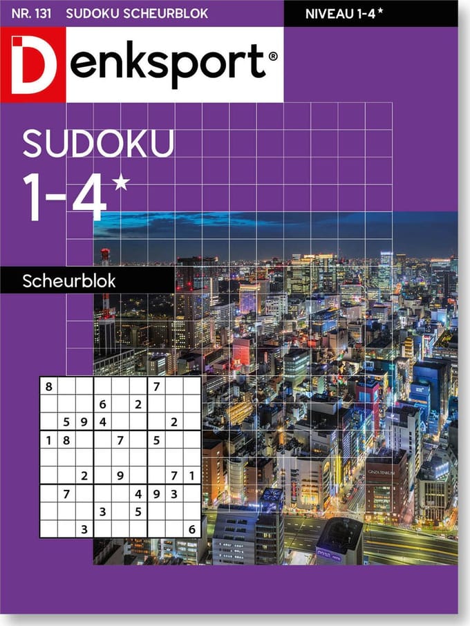 Denksport Puzzelboek Sudoku 1-4* scheurblok, editie 131