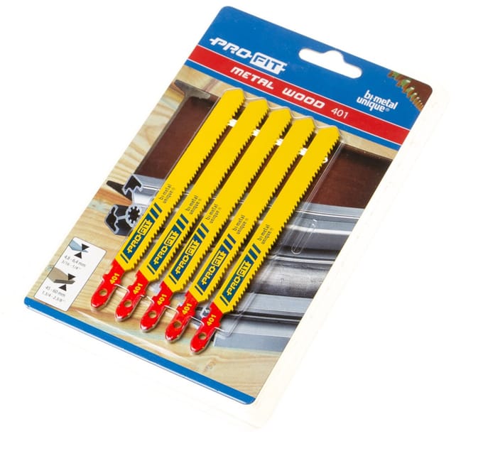 ProFit Decoupeerzaagblad 100x9,5x1 mm, pak 5 stuks.