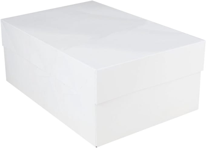 Rechthoekige Taartdoos 40 cm x 30 cm x 15 cm - Wit Karton voor Taarten