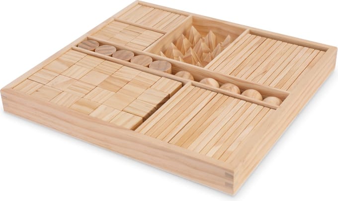 Kinderfeets gemixte blokken - Naturel