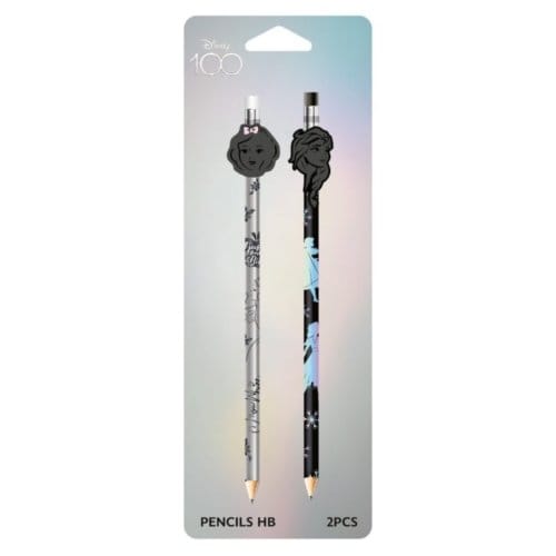 Disney 100 opal collection sneeuwwitje & alice - potlood met gum 2 stuks