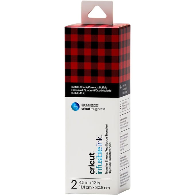 Cricut Infusible Ink - transfer paper - 114 x 305 mm - 2 sheets - buffalo check
