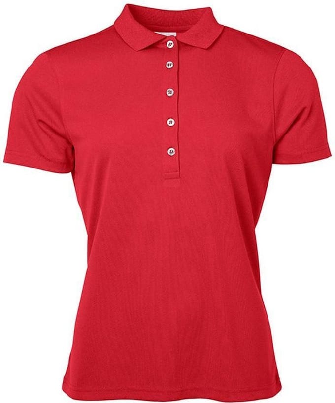 James and Nicholson Vrouwen/dames Actieve Polo (Rood)