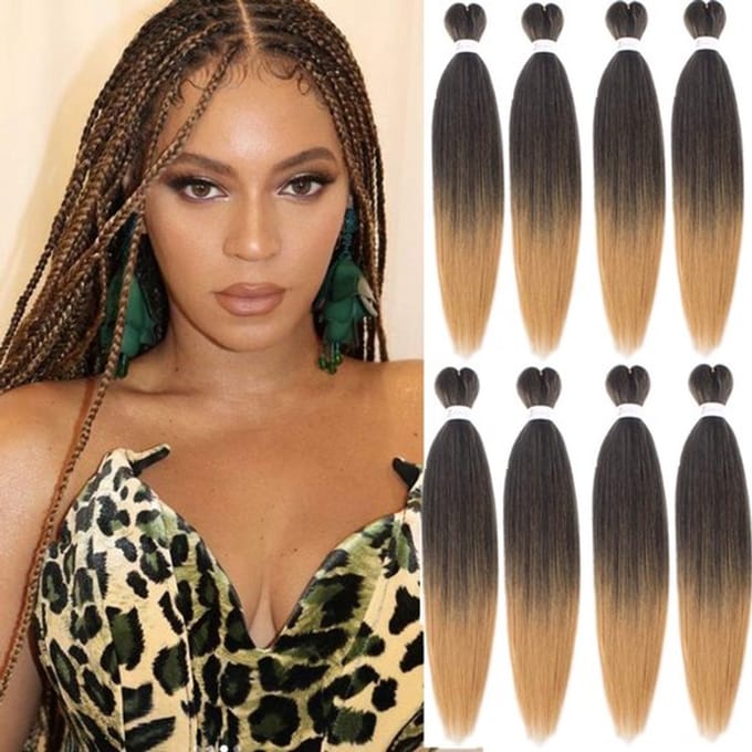 Allecto - Ombre Brown Pre Gestretched Vlechten - Synthetisch Haar