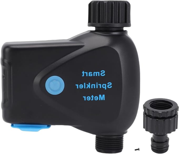 Slimme Sproeier Timer - Water Timer - Automatische Tuinbesproeiing - App Bediening - IP65 Waterdicht - Grijs
