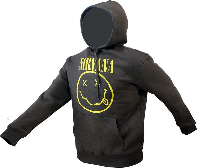 Nirvana Classic Smiley Logo Hoodie Sweater Trui - Officiële Merchandise - S