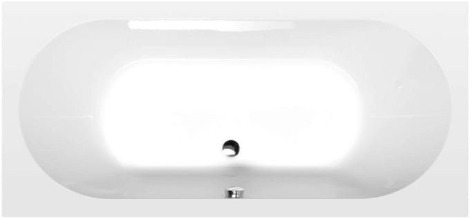 Polysan Levana Rechthoekig bad 170x80x39cm, wit