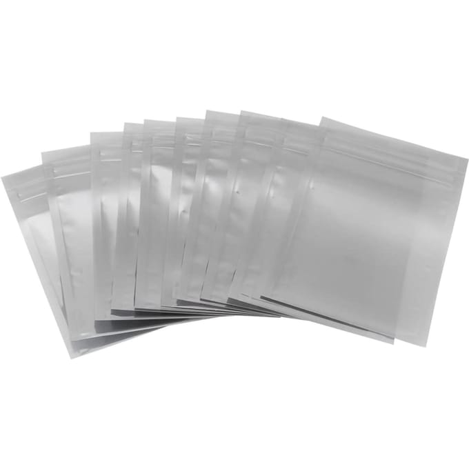 Lot de 100 sachets de rangement antistatiques refermables à fermeture éclair pour composants électroniques
