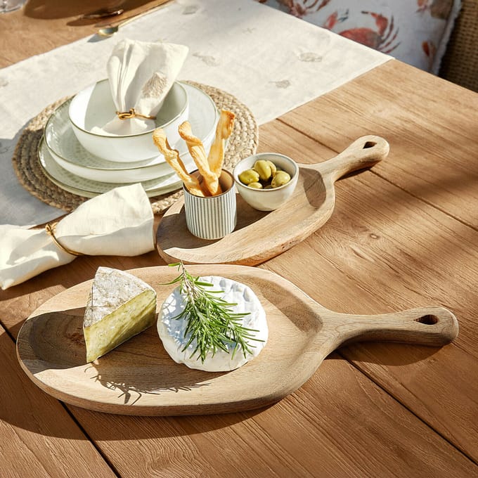 LOBERON Dienblad set van 2 Nolaria bruin