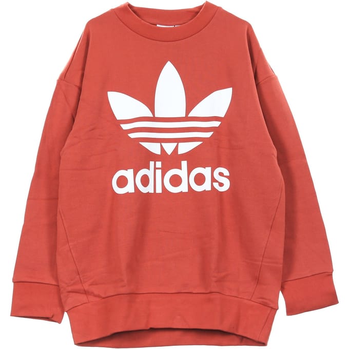 Tref Over Crew Shift herensweatshirt met ronde hals oranje