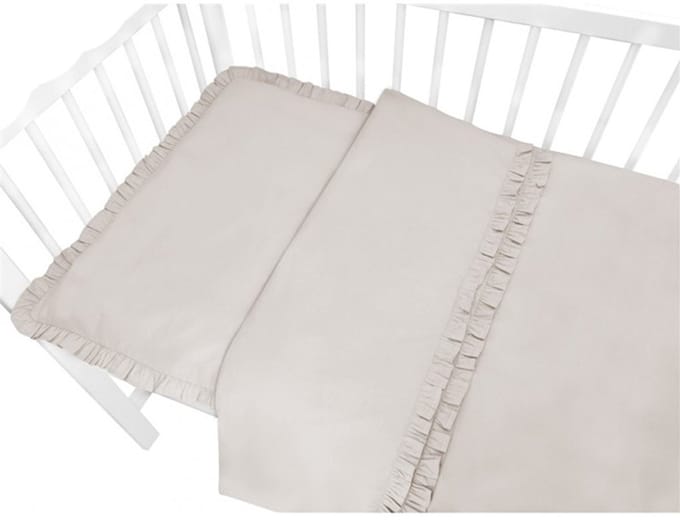 Dekbedovertrek Royal Ruches Beige