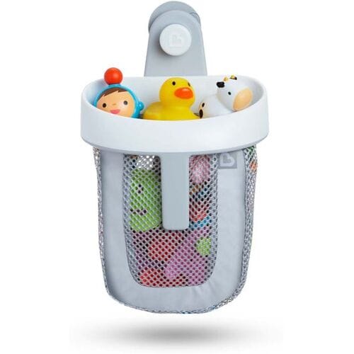 Munchkin Super Scoop Badschep - Makkelijk Badspeelgoed Opbergen - Badkamer Organizer - Grijs