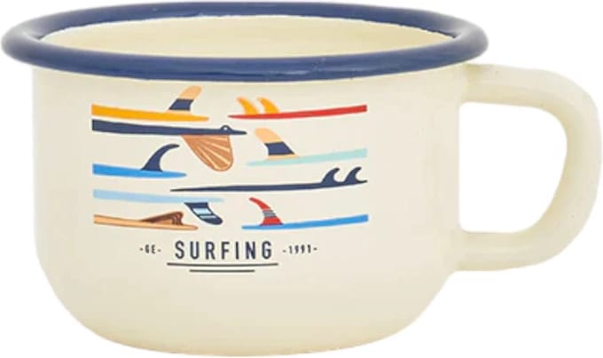Emaille beker Surfing 9.5x6 - Batela