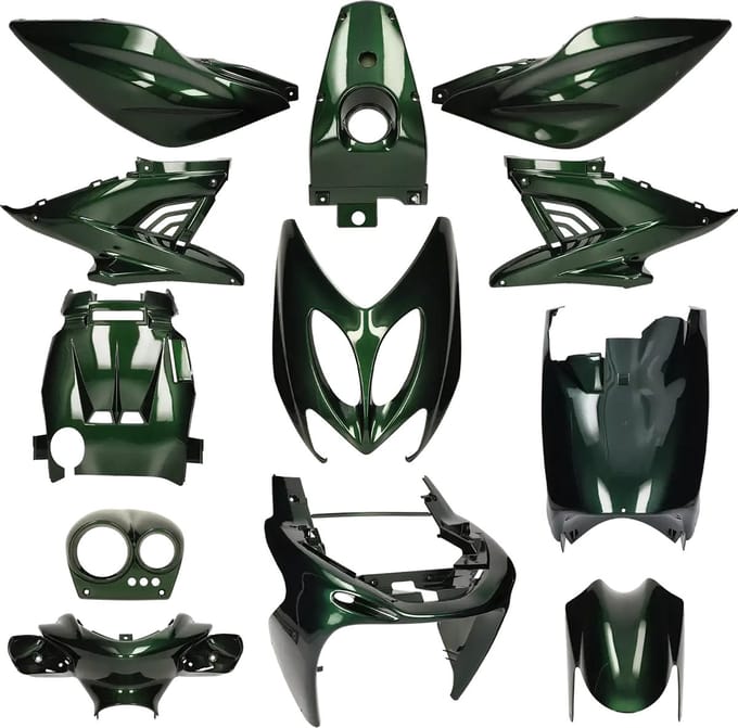 Kappenset MBK Nitro, Yamaha Aerox Jaguar groen