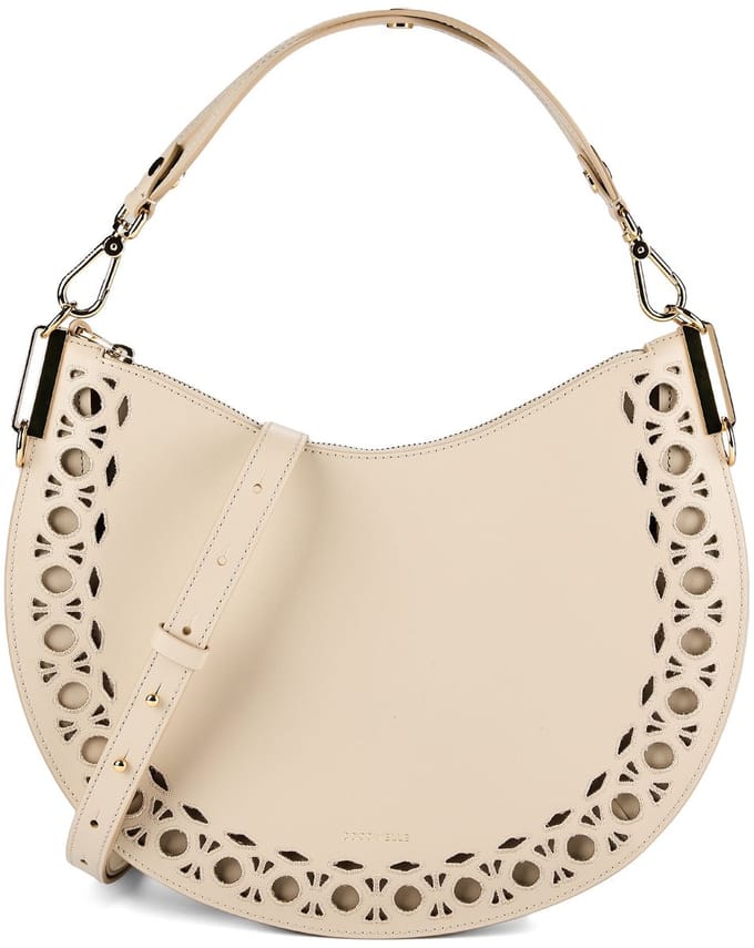 Coccinelle Sunup Schoudertas Leder 33 cm - Dames - sandshell