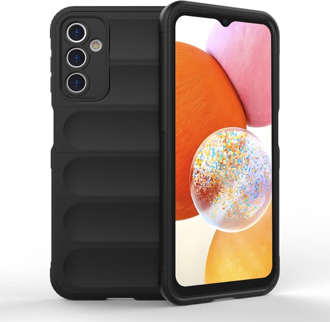 Hoesje geschikt voor Samsung Galaxy A14 4G/5G - Techsuit Magic Shield Silicone Back Cover - Zwart