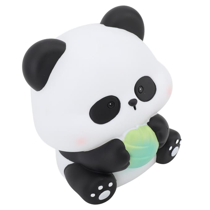 Dier Geldpot Grote Capaciteit Onbreekbaar Schattige Cartoon Panda Zacht Plastic Decoratief Figuurtje black