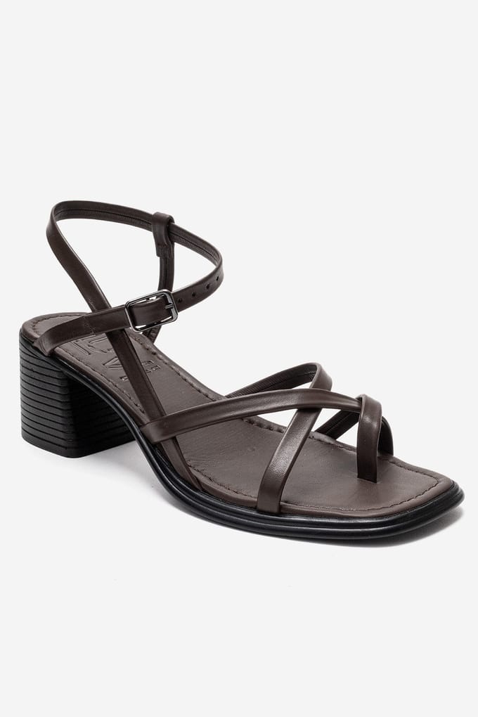 Lavish Leren Blokhak Sandaal (Dames)