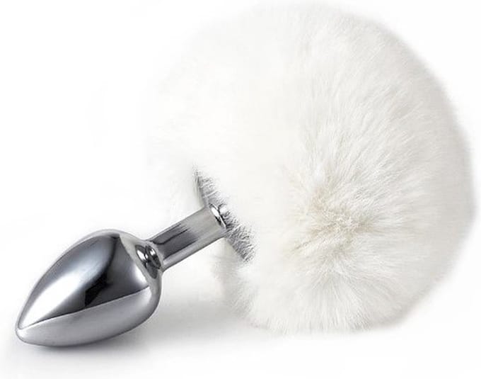 Go Go Gadget - Bunny Tail - ButtPlug - Fluffy Konijnenstaart - Sex Speeltjes - Wit
