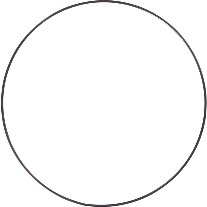 Metalen ring "Cirkel", Zwart - Ø 25 cm