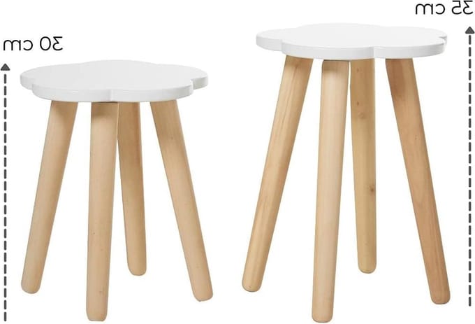 Cloud stool - small met zachte bekleding pop up stool