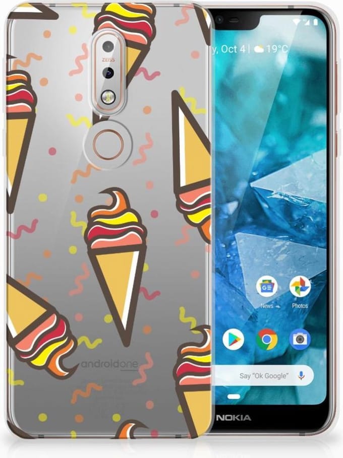 Nokia 7.1 Siliconen Case Icecream