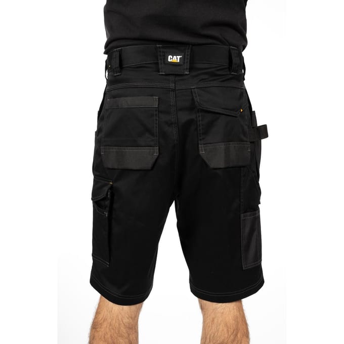 Caterpillar Essential Stretch Holster Polyester Heren Zwarte Werkshorts