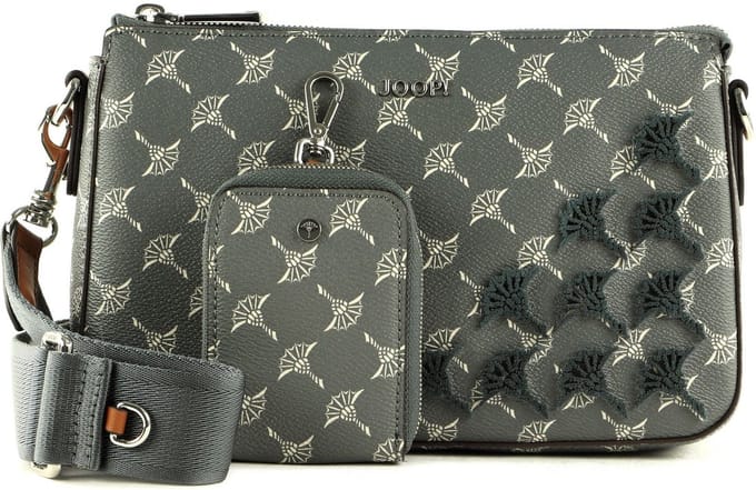 JOOP! Schoudertas Avondtas Cortina Accento Jasmina Shoulderbag Castlerock Grijs