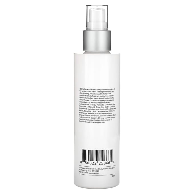 ClarityRx, C-Responses, Vitamin C Cleanser, 6 fl oz (180 ml) white