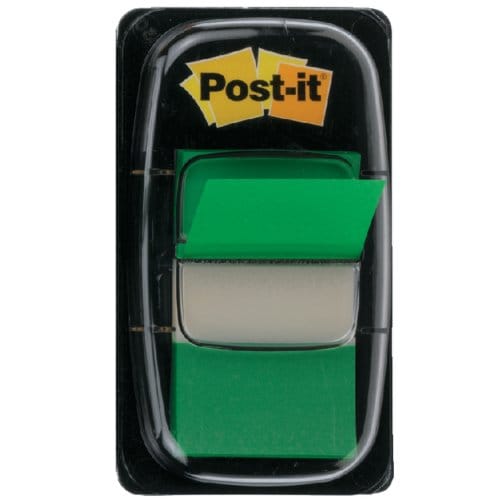 Indextabs post-it 680 25.4x43.2mm groen 50 tabs