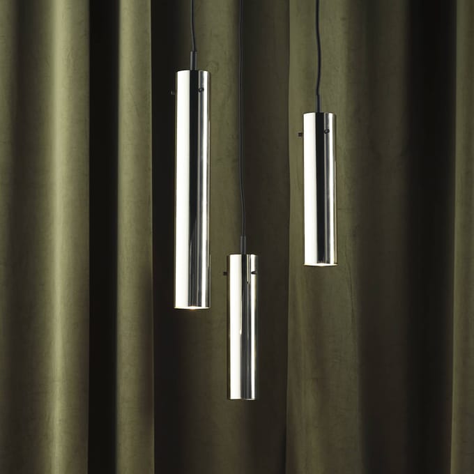 FRANDSEN hanglamp FM2014, staal, glanzend, hoogte 24 cm
