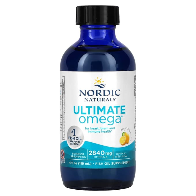 Nordic Naturals, Ultimate Omega, Citroensmaak, 2840 mg, 4 fl oz (119 ml)