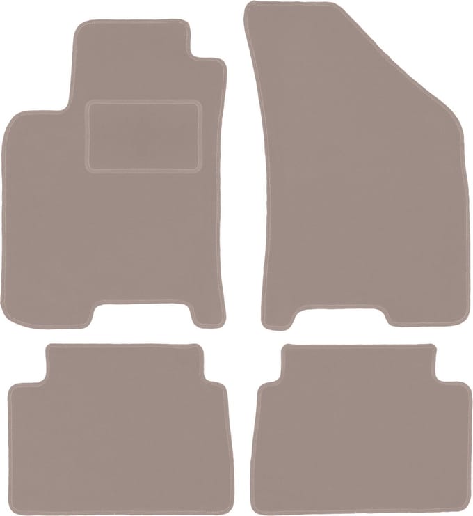 Beige veloursmatten voor: Daewoo Lanos sedan, hatchback (1997-2004)