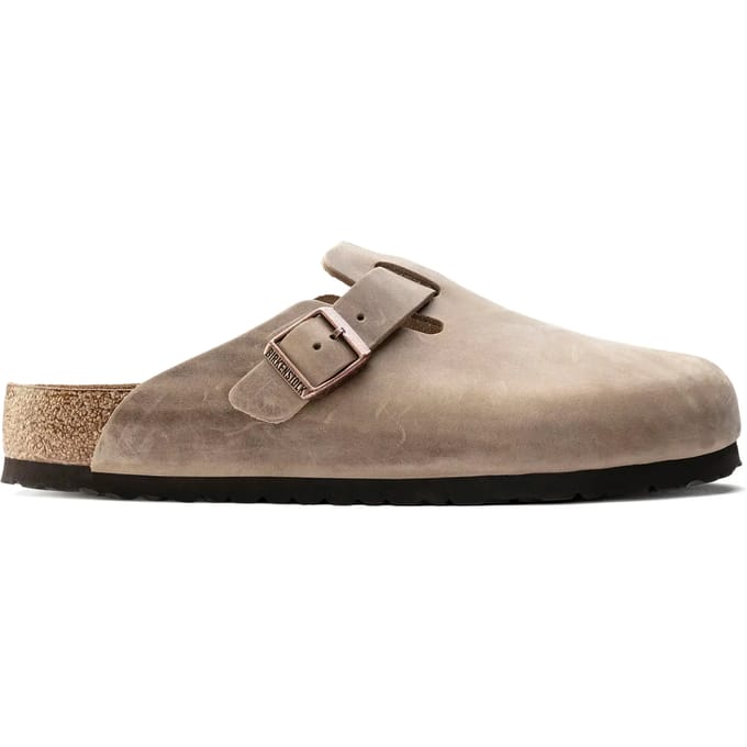 Geoliede leren klompen Birkenstock Boston Oiled