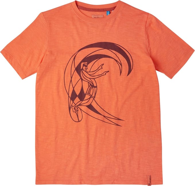 O'Neill T-Shirt Circle Surfer - Orange Red - 128
