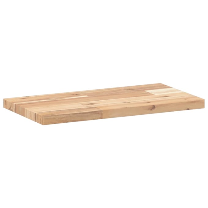 vidaXL - Wandschappen - 2 - st - zwevend - 60x20x2 - cm - onbehandeld - acaciahout