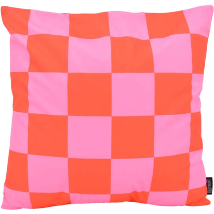 Gek op kussens! Sierkussen checker / | 45 x 45 cm | katoen/polyester