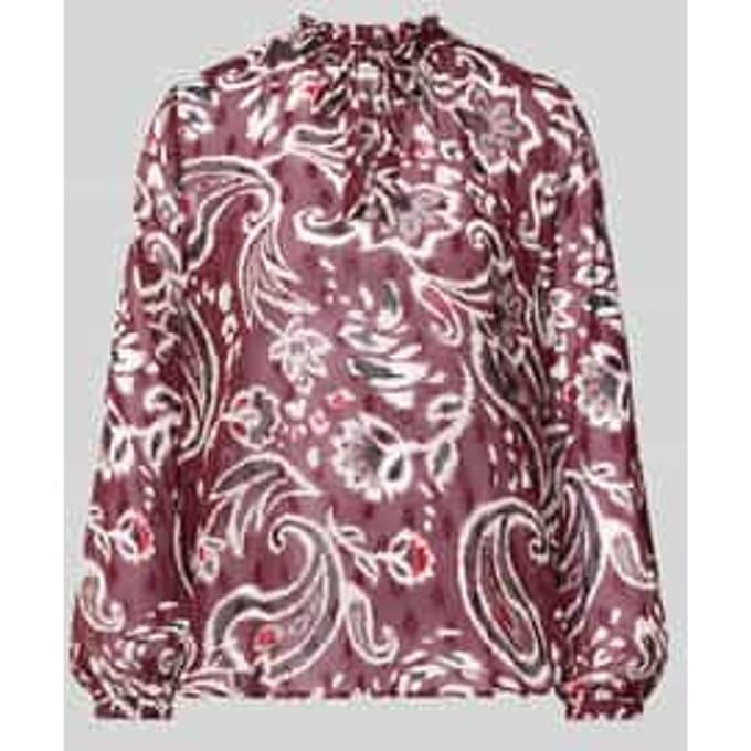 Dunne semi-transparante blouse in chiffon met all-over print voor vrouwen s.Oliver