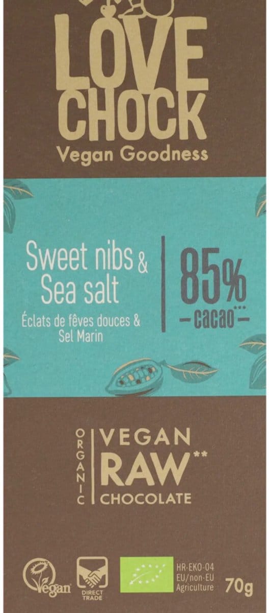 Lovechock Sweet Nibs & Sea Salt Bio - 70 gr