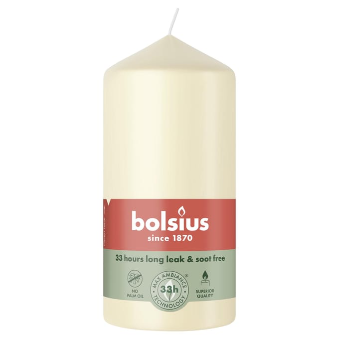Bolsius - Stompkaars - 120/58 mm - Soft Pearl