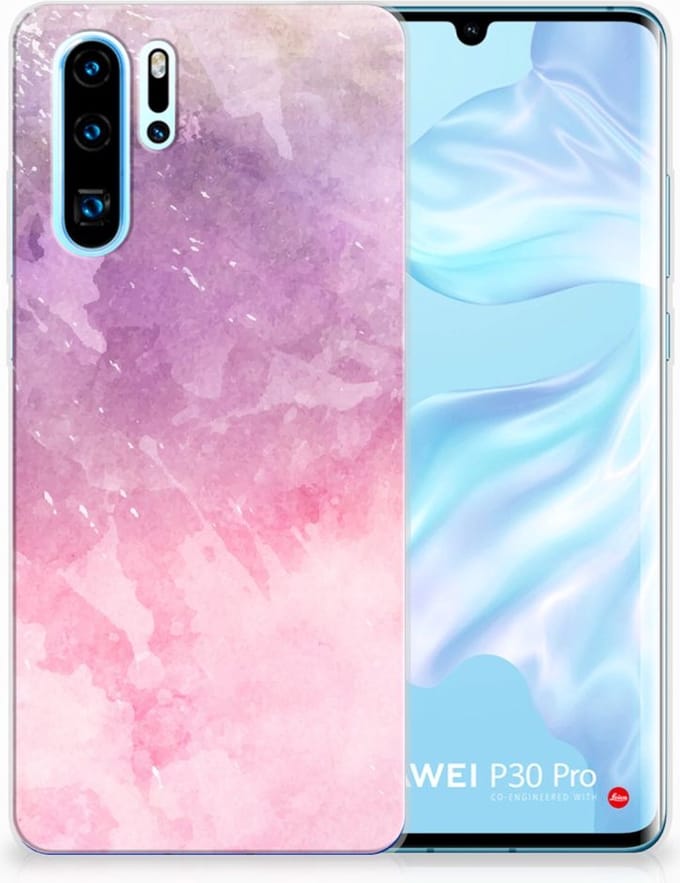 Hoesje maken Huawei P30 Pro Pink Purple Paint