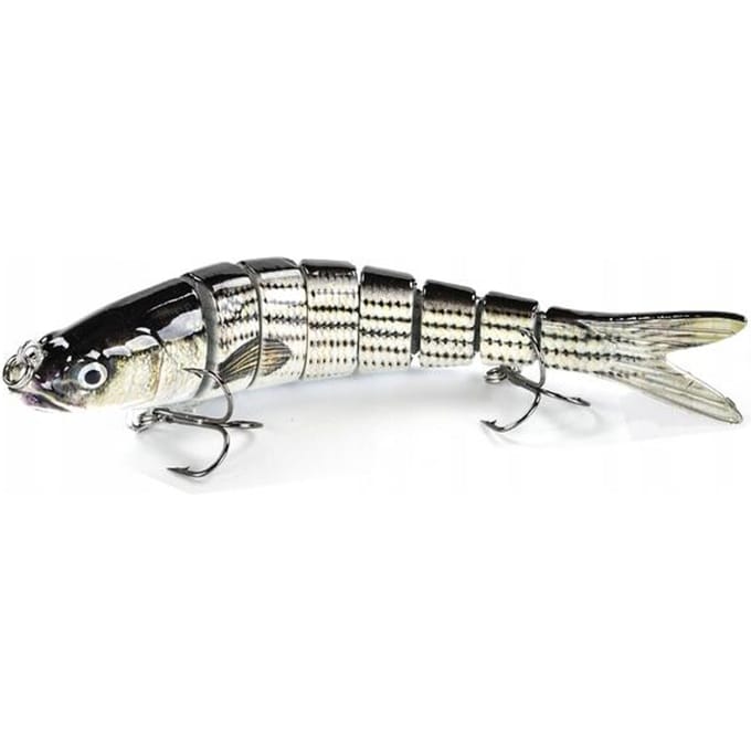 8-delige Wobbler Zilver 14cm - Ideaal voor Snoek & Baars
