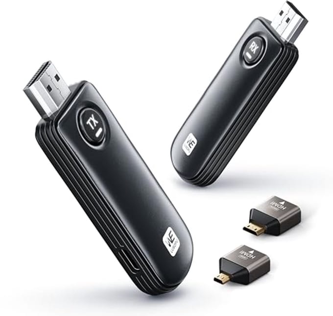 Draadloze HDMI-transmitter en ontvanger - 5G, 1080P, 50m bereik voor streaming video en audio