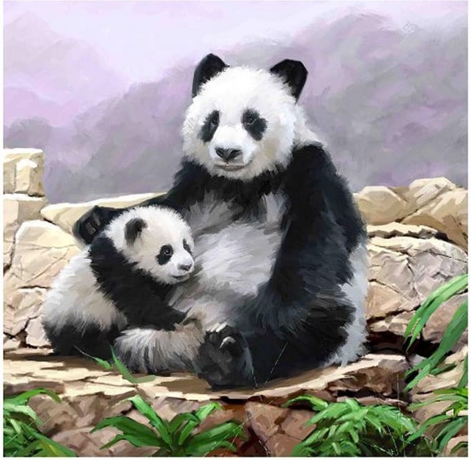 Crystal Card Kit | Diamond painting Panda