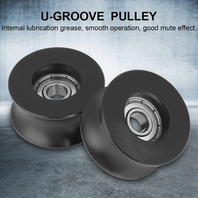 4 stuks 0840UU U-type U-groef katrol rolgeleidewiel 8x39,5x20,1mm