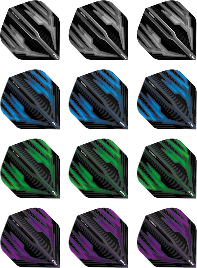 Extra Dikke Standaard Dartflights Set - 12 Stuks
