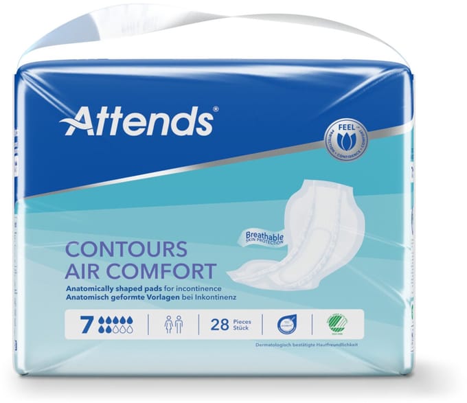 Attends Contours Air 7 - 4 x 28 stuks - Voordeelverpakking