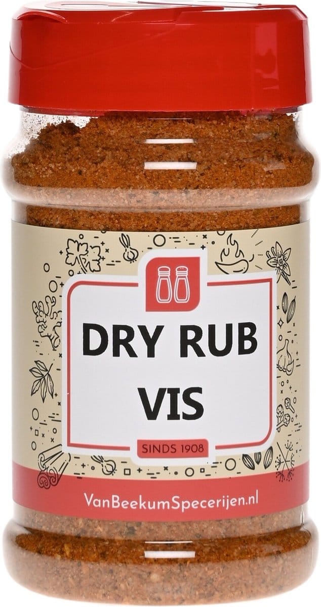 Van Beekum Specerijen - Dry Rub Vis - Strooibus 240 Gram