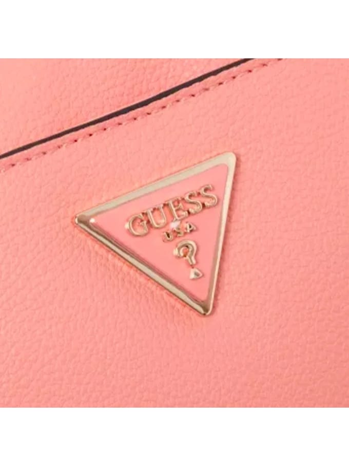 GUESS Schoudertas Meridian Girlfriend Camera Bag Coral Koraalrood