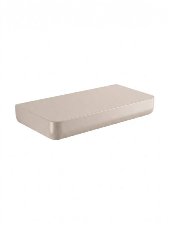 Wandplank Boat - Metaal - Greige - 30x5x15 cm (BxHxD) - Organisch Design - Sfeervol